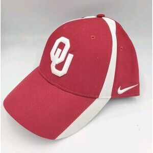 Nike Legacy 9i Oklahoma Sooners OU Red‎ Dri Fit Strap Back Hat Cap